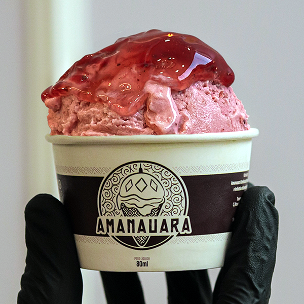 Picolé Amanauara sabor MORANGO