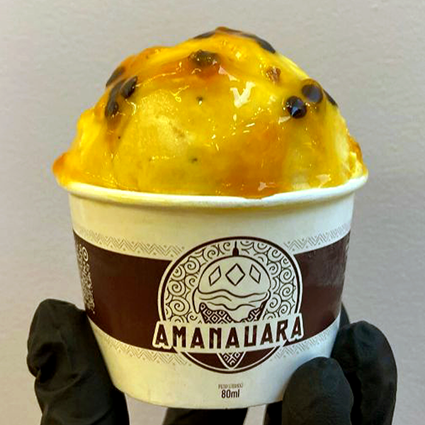 Sorvete Amanauara sabor DELÍCIA DE MARACUJÁ